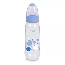 Mamadeira Clean Azul 240ml Ortodontica Silicone +de6m Babygo