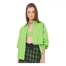 Camisa Colcci Loose In23 Verde Feminino