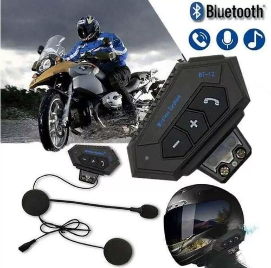 Audifonos Bluetooth Bt12 Para Casco De Moto