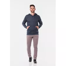 Jaqueta Masculina Blusa Sarja Lycra Capuz Canguru Premium 