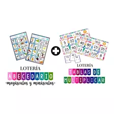 Paq. Loteria Abc + Tablas De Multiplicar. Kit Imprimible 