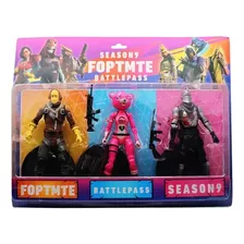 Figuras Fortnite Game Pack 3 Pc Con Dotación Niños Colección