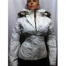 Chaqueta Dama Impermeable Invierno Forrada Con Capucha