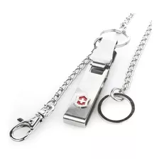 Llavero Multiclip Dos Cadenas Victorinox 4.1860 Cinturon Color Plateado