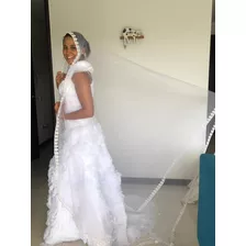 Vestido De Novia Única Dueña, En Buen Estado Y Fabricado Man