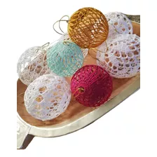 Esferas Bolas Navideñas Crochet-pack X 2!!!