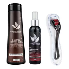 Shampoo Hombre + Tónico Anticaída + Dermaroller