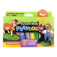 Plastilinas Playcolor Caja X 10 Colores