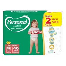 Personal Baby Total Protect Pants - Tam: Xg - Com 40 Fraldas Gênero Sem Gênero Tamanho Extra Grande (xg