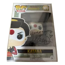 Pop Katana Autografado Karen Fukuhara Ccxp + Protetor Funko