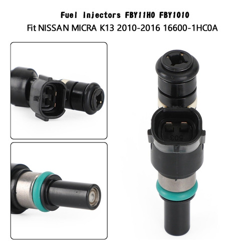 Inyector De Combustible Para Nissan Micra K13 2010-16 Foto 3