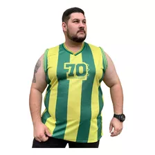 Regata Plus Size Torcida Seleção Brasileira Copa Até G12