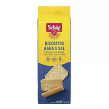 Biscoito Água E Sal Sem Glúten Zero Lactose Schär Snackers Pacote 115g