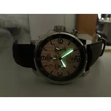 Correa De Piel Invicta I Force 20134 De 46 Mm Con Fondo De Fibra De Carbono