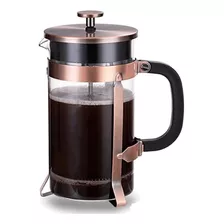 Cafetera Prensa Francesa 600ml Borosilicato Cobre Lugano