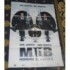 Mib Homens De Preto 2 Poster Original Filme 2002 Will Smith