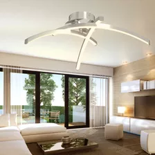 Lámpara De Techo De 3 Ramas Para Habitación, Diseño Curvo Mo