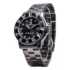 Smith & Wesson Hombre S.w.a.t. Reloj, 3atm, Fondo De Caja De