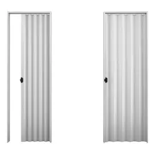 Puerta Purta Plegable De Pvc Color Blanco 0.80x2.10