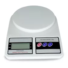 Balança Digital De Precisão Cozinha 10kg Dieta Capacidade Máxima 10 Kg Cor Branco