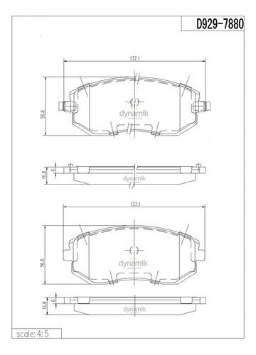 Balatas Delanteras Para Subaru Baja 2.5l 2003-2006 Foto 2