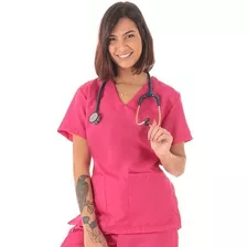 Scrub Pijama Cirúrgico Dia A Dia Nao Amassa Bordado Gratis