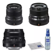 Fujifilm Xf 50mm, 35mm, And 23mm F/2 Wr Lentees And Lente Ca