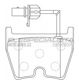 Pastillas De Freno Audi Rs6 4.2 2014 Nibk Delantera Foto 2