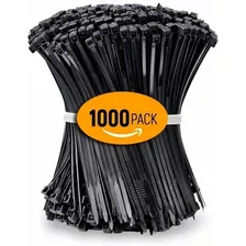 1000 Pzs Cinchos Plástico 18lb Bridas De Nailon Anti-uv 15cm Color Negro