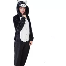 Pijama Kigurumi Chancho Negro De Adulto