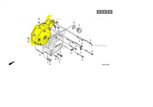 Tapa Magneto Vt750 11341-meg-000 Honda Foto 6