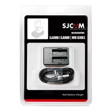 Cargador De Baterias Doble Camaras Sjcam Sj4000 Sj5000