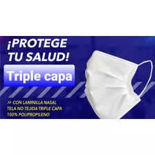 Cajas De Cubrebocas Tricapa Blanco Con 300 Pz