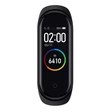 Smartband Bluetooth Xiaomi Mi Smart Band 4 Tela 0,95'' Preto Cor Da Caixa Black Cor Da Pulseira Black