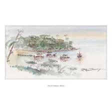 Praia De Castelhanos - Aquarela De Ilhabela - Lembrança - A3