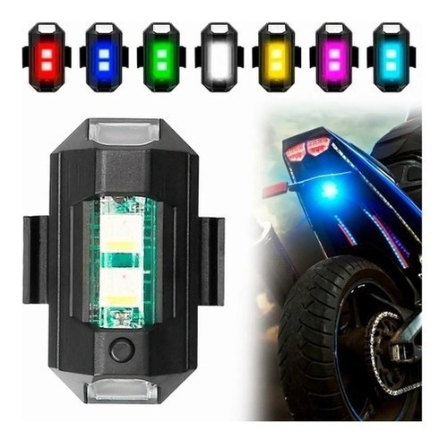 Foto de Mini Luz Led Estroboscpica Para Moto Dron Ulanzi, Colores