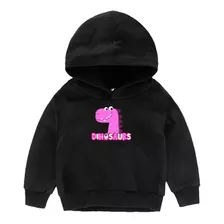 Moletom Infantil Blusa De Frio Dinossauro Menina Quentinho