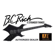 Guitarra Bc Rich X Stranger Things Warlock Nj Series Black