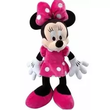 Boneca Gigante De Pelúcia Minnie Vestido Rosa.