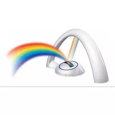 Proyector Arco Iris Lampara Arco Iris Velador Infantil Luz N Color De La Estructura Blanco Color De La Pantalla Azul