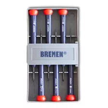 Juego De 6 Destornilladores Perilleros Bremen 7108 Con Caja