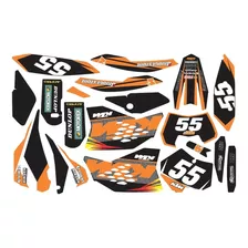 Adesivos Motocross Trilha Para Ktm Sx 125 525 07 À 09 15806