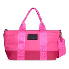 Bolsa Bbunk Steve Madden Mujer Acabado De Los Herrajes Niquel Color Pink Color De La Correa De Hombro Rosa Diseño De La Tela Liso