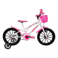 Bicicleta Aro 16 Infantil Cairu Unicórnio - Branco / Rosa