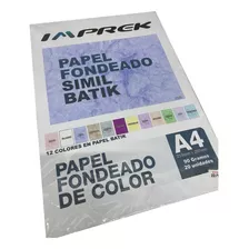 Papel Fondeado Color Simil Batik 20h 90gr Bifaz Imprek