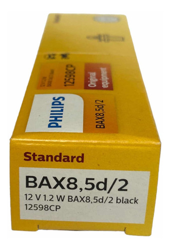 Caja 10 Mini Focos Halgeno Philips 12v Bax8,5d/2 B8.5d 1.2w Foto 6