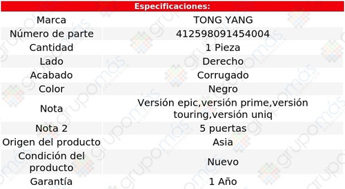 Estribo Derecho Corrug Tong Yang Honda Hr-v 16/18 Foto 2