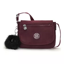 Kipling Sabian Bolsa Mini Crossbody 100% Original Color Deep Burgundy G