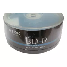 25 Mídias Tdk Blu-ray 25gb 4x Lacrado