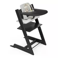 Tripp Trapp - Silla Alta Y Cojn Con Bandeja Stokke - Negro C